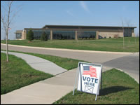 The polling place Davenport Eastern Library