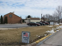 The polling place Park View Lutheran Church
